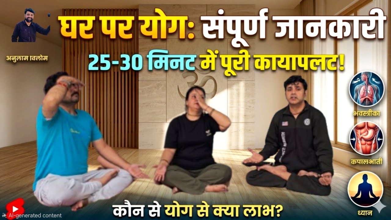 योग कैसे करें?हर बीमारी का एक ही इलाज/Rozana 30 Minute ka Yog/Tan aur Man ko Rakhe Nirog#AnulomVilom