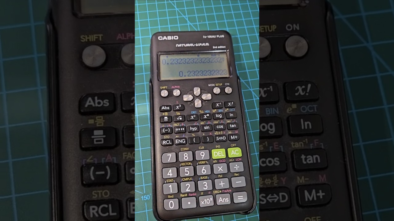 How to express a recurring decimal as a fraction using Casio Scientific Calculator fx-991ES fx100