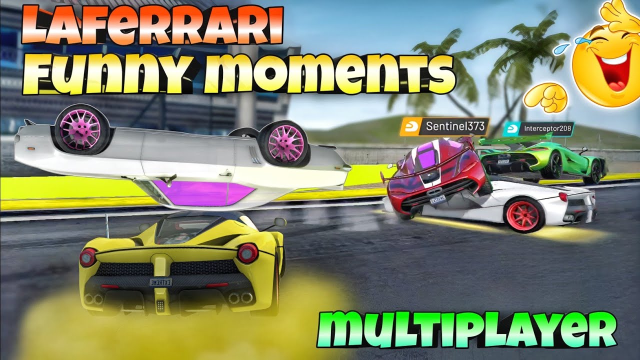 Multiplayer funny moments😂||Laferrari😱||New update||Extreme car driving simulator🔥||