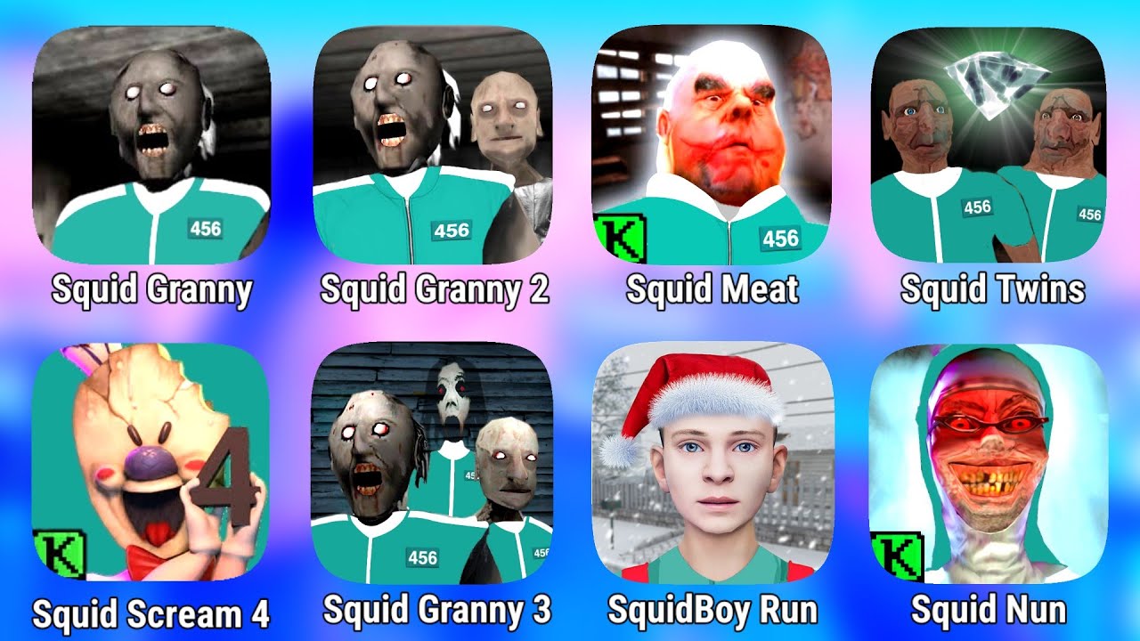 All New Squid Game Mods || Squid Game Granny Mod | Mr Meat Squid Game | Schoolboy 2 Squid Game | Mod