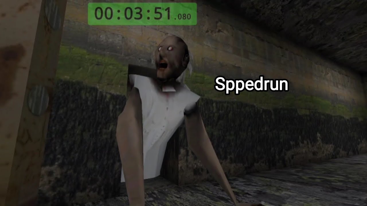 Granny Speedrun 3:51 Hard mode sewer escape