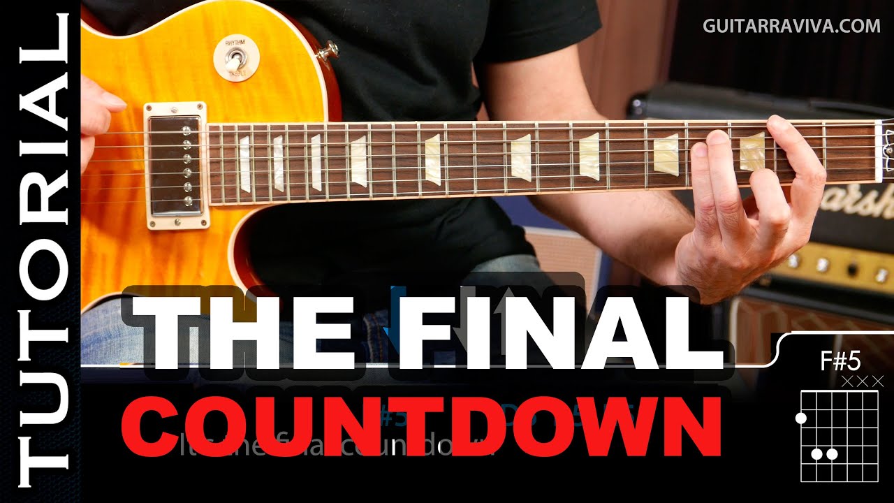 Cómo tocar ROCK Final Countdown de EUROPE en guitarra eléctrica por guitarraviva