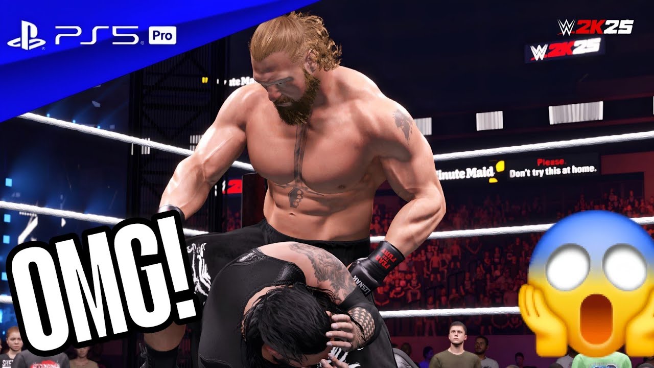 WWE 2K25 - Brock Lesnar vs. Bronson Reed No DQ Match at WrestleMania 42 | PS5 Pro [4K60 HDR]