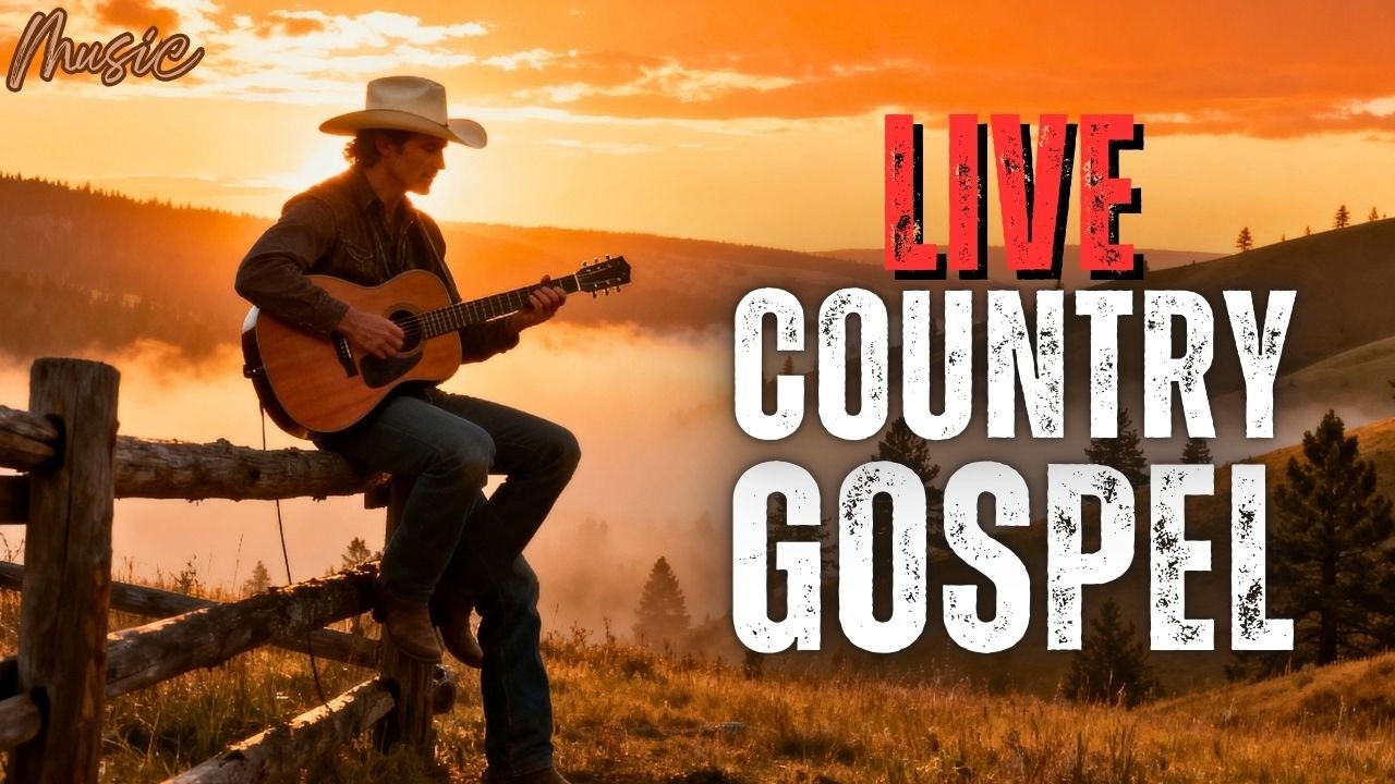 Country Gospel Relaxing Live 24/7 Calm Playlist / for Relax / Work / Pop / Ballad / Study / Coffee 🎶