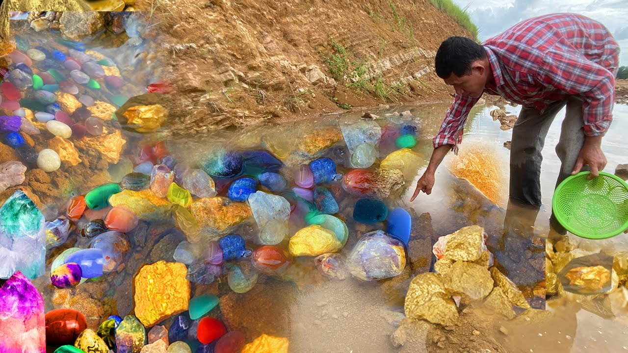 Wow! Great day find gold, diamond, gemstone at the big lake and good crystal