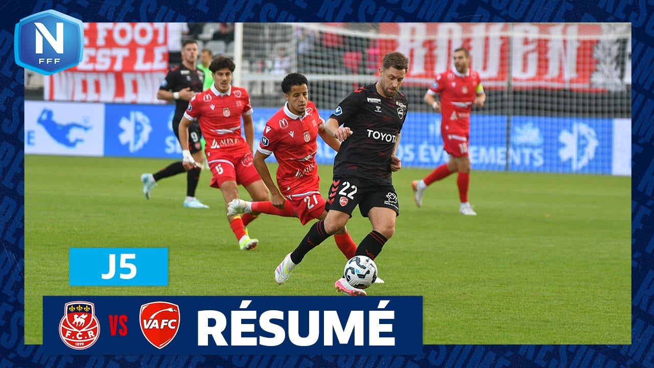 J5 I FC Rouen - Valenciennes FC (1-1), le résumé I National FFF 2024-2025