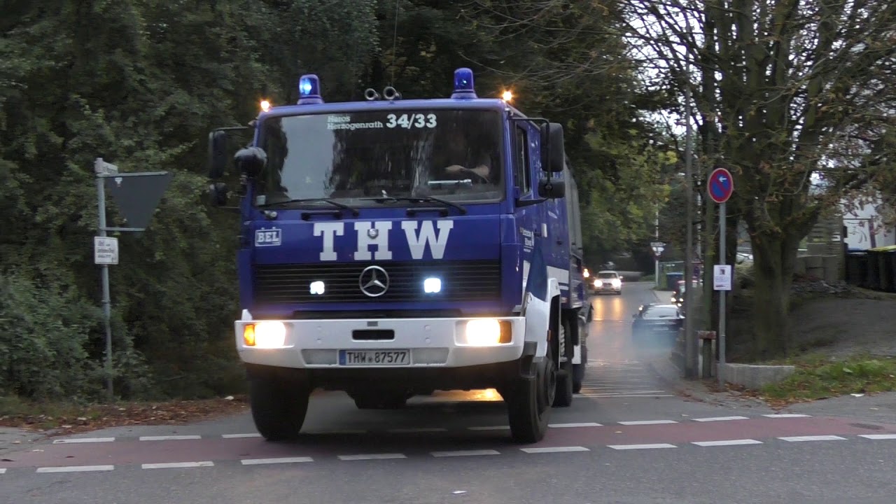 Einsatzfahrten THW Herzogenrath + Aachen zu 24h &Uuml;bung