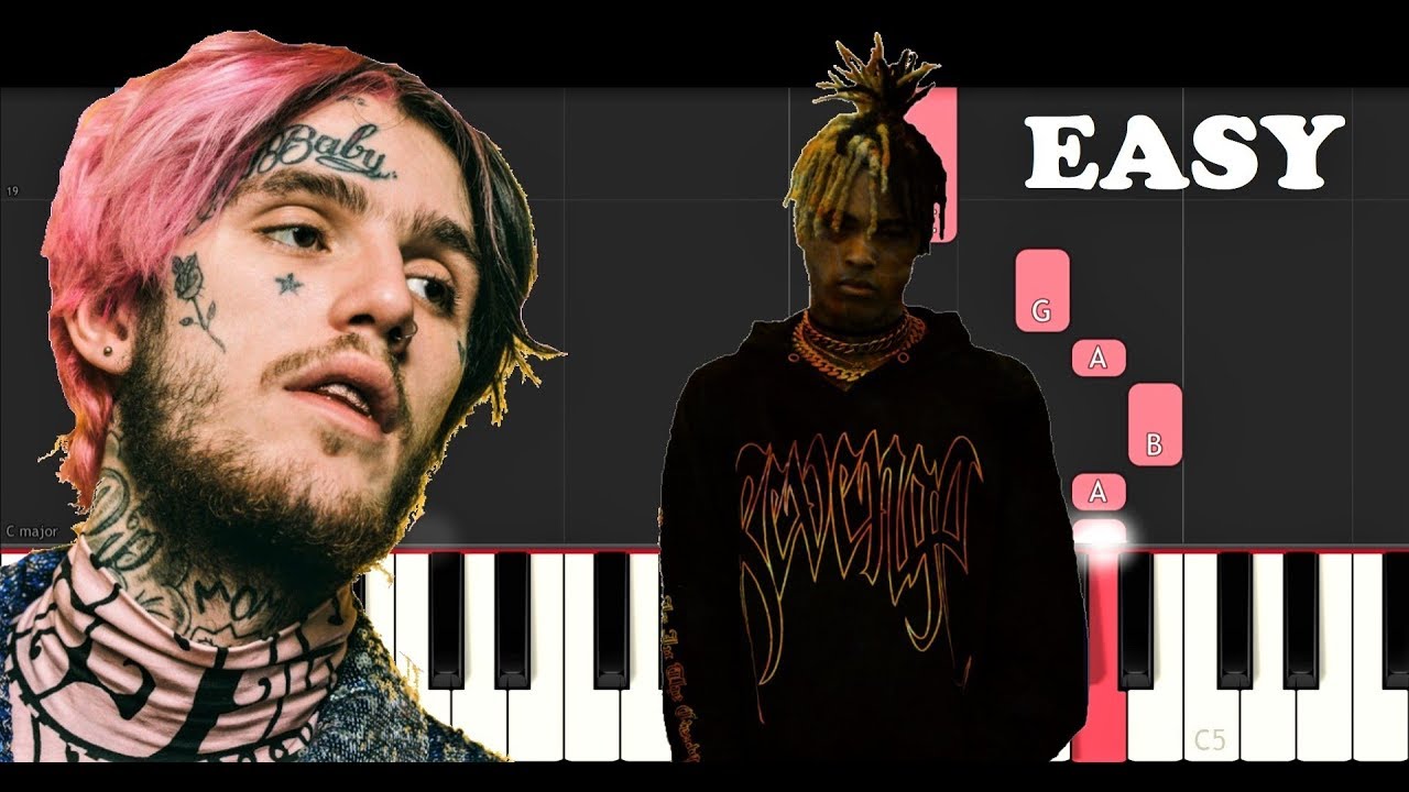 XXXTentacion & Lil Peep - Falling Down (EASY Piano Tutorial)