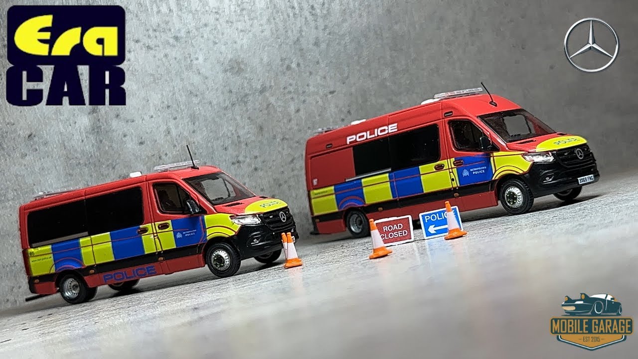 1/64 Era Car Mercedes Benz Sprinter UK Police Car United Kingdom Metropolitan Police
