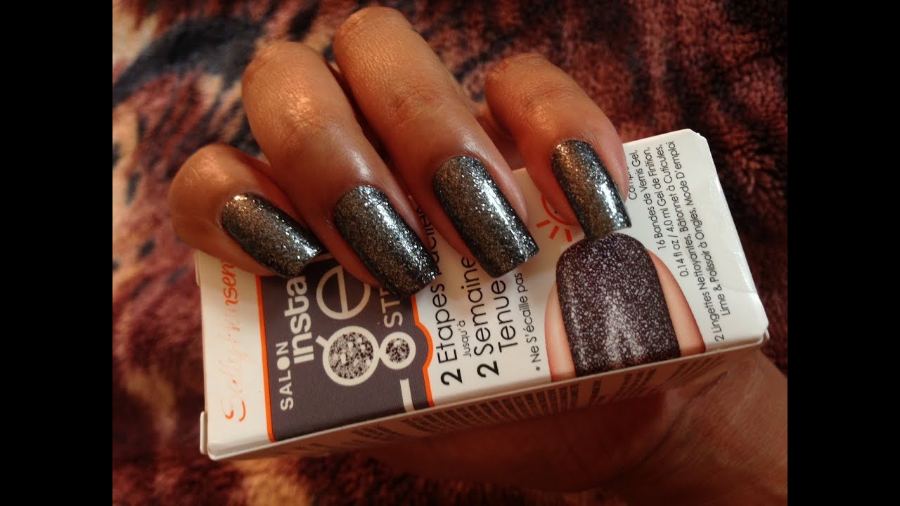 HOW TO: Sally Hansen Salon Insta-Gel Strips Gel Nail Color Strips (Real Nail Polish Strips)