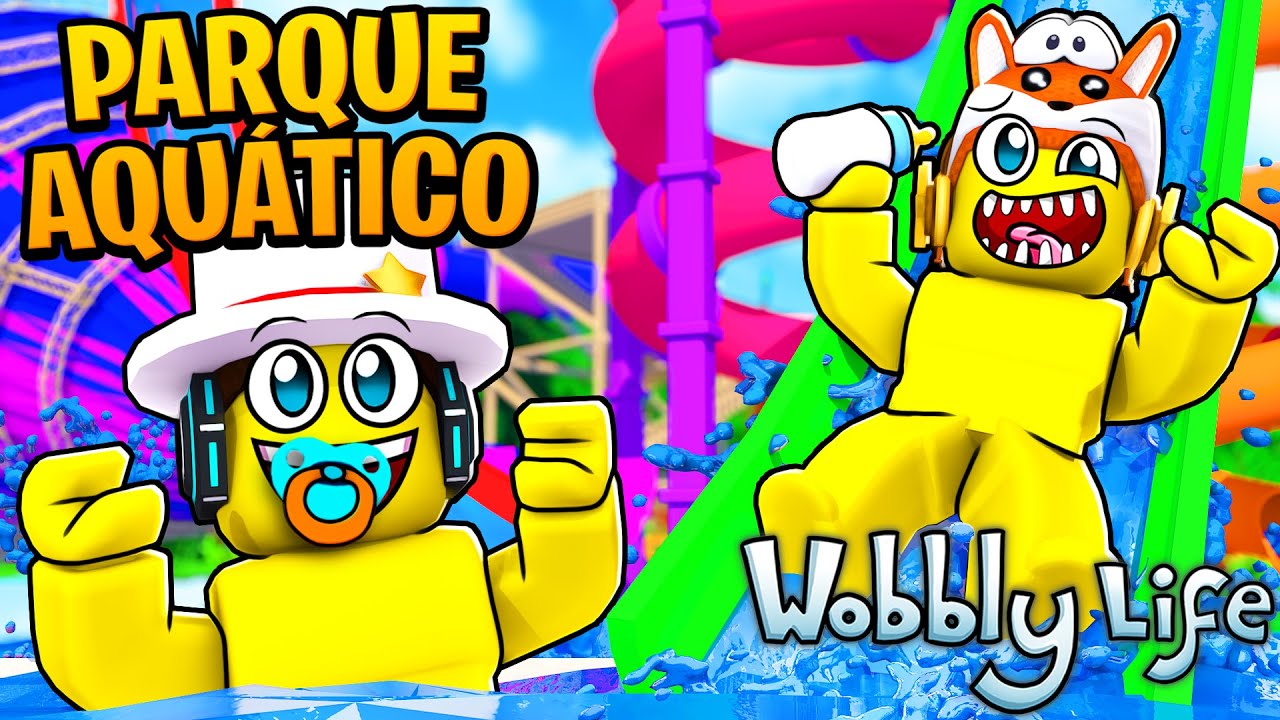 MOD DE WOBBLY LIFE | FÉRIAS NO PARQUE AQUÁTICO😄 Wobbly Life #50