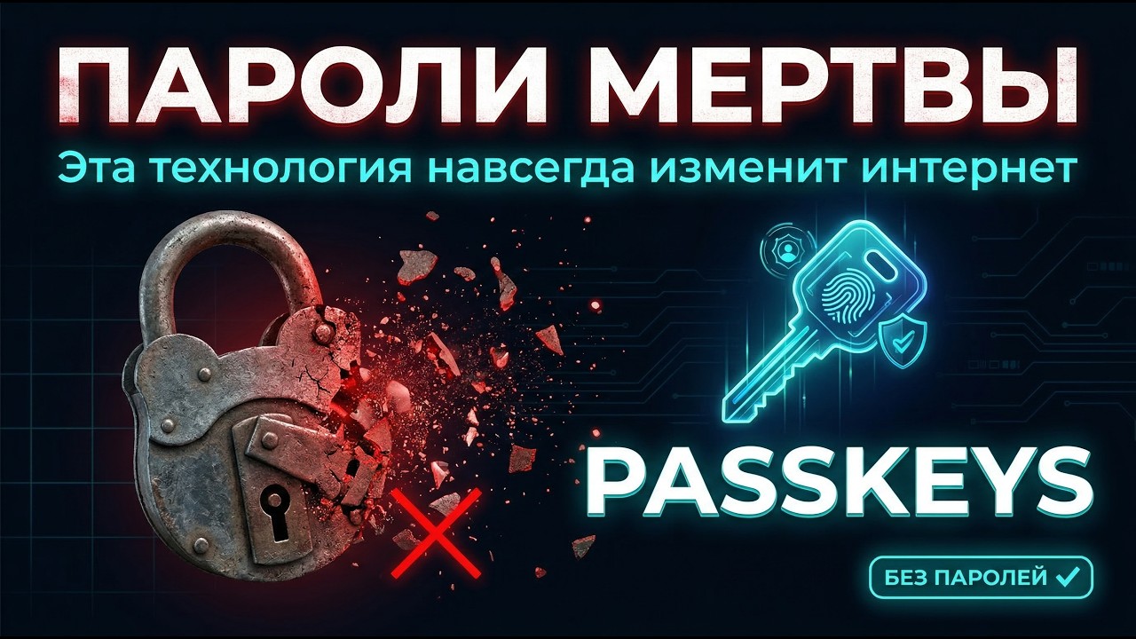 Пароли мертвы. Эта технология навсегда изменит интернет (Passkeys)