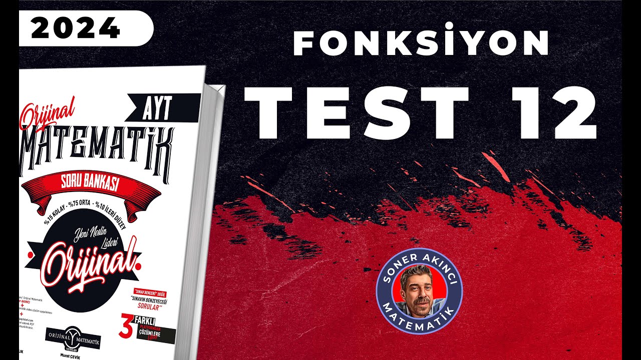Fonksiyon TEST 12 | ORİJİNAL AYT SORU BANKASI | #yks2024