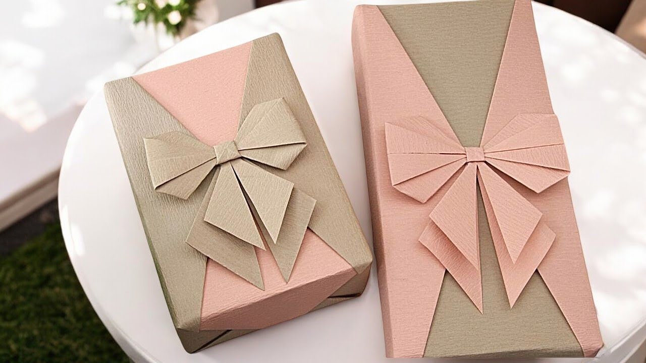 ПРЯМОУГОЛЬНАЯ ПОДАРОЧНАЯ УПАКОВКА + УКРАШЕНИЕ БУМАЖНОЙ ЛЕНТЫ ORIGAMI | И. Сасаки Оригинал
