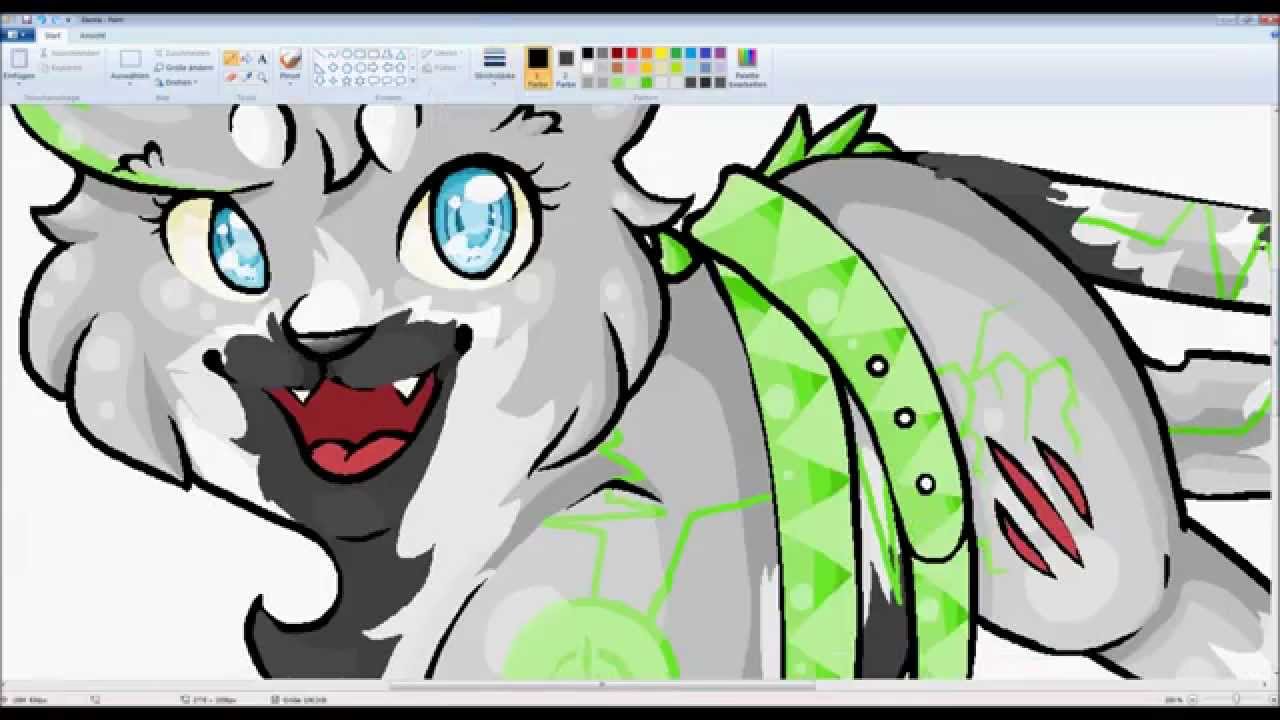 Speedpaint ~Electria~ [MS Paint] [HD]