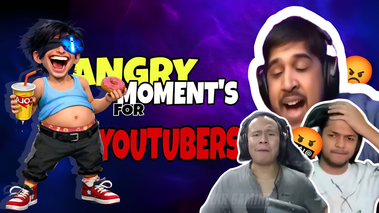 🔥 Free Fire YouTubers Ke Sabse Angry Moments 😡 | Rage, Break & Funny Reactions Compilation 😹