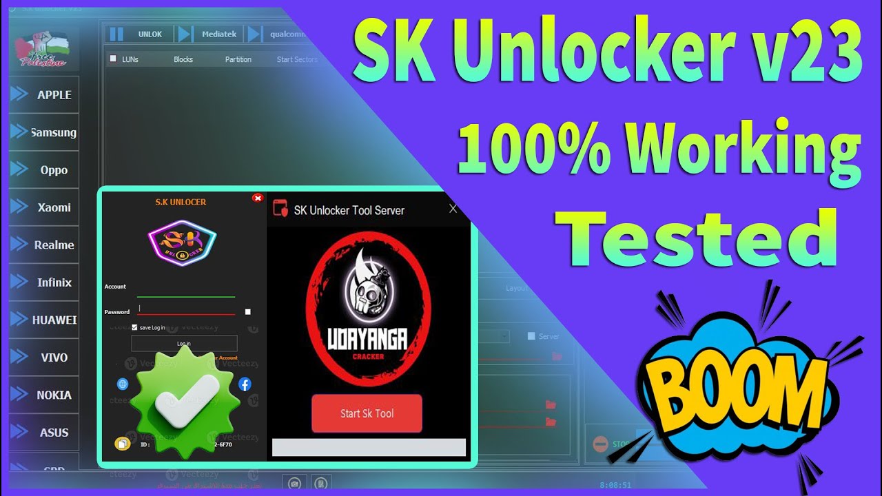 SK Unlocker v23 – PREMIUM Free 2024 – New Update Unlock Tool