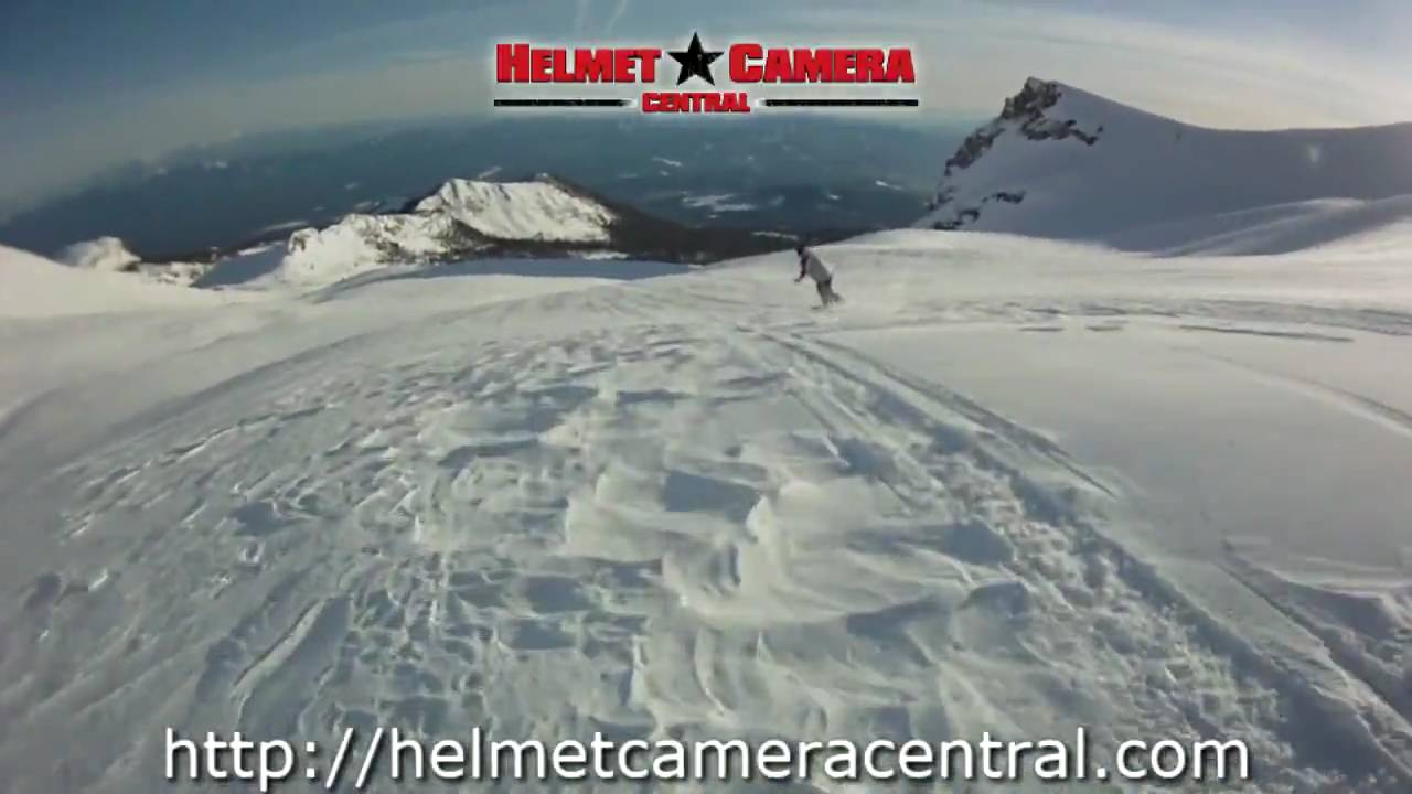 1.5 mile snowboard run on Mount Shasta with ContourHD
