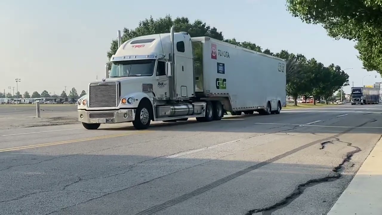 Nascar camping world truck series hauler parade