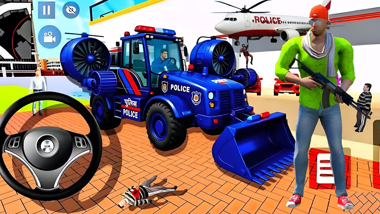 😃Indian Thift Auto Simulator🤑Indian Showroom Purchase😍Modified Lexry Police Scorpio And Bike🤩Game