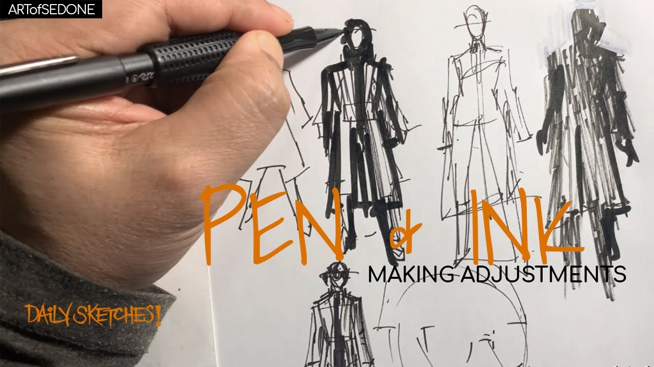 Making Adjustments With Pen And Ink