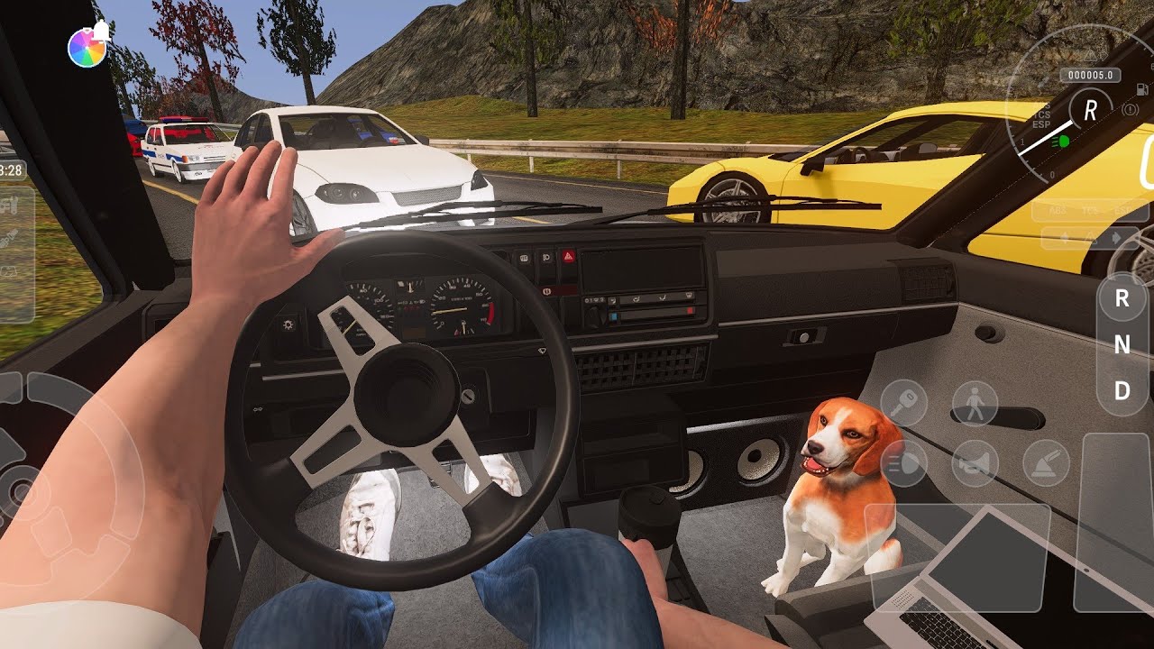 🚘Street Pro Car game🚦Today there was heavy Traffic ✅️ Volkswagen Golf Mk2 Gameplay 🛣