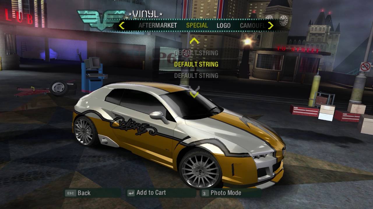 NFS Carbon - Special Vinyls and Virus Category