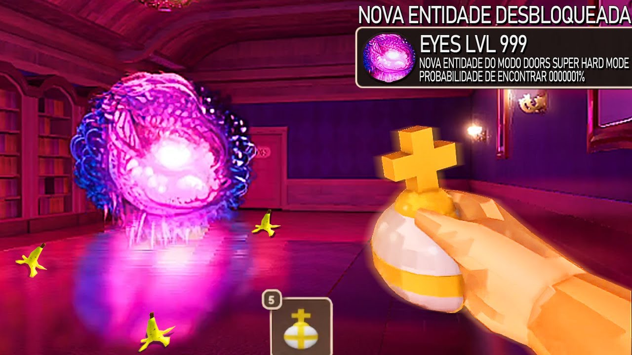 CUIDADO - ESSE MONSTRO NÃO VAI TE  DEIXAR ESCAPAR VIVO DO HOTEL - doors super hard mode