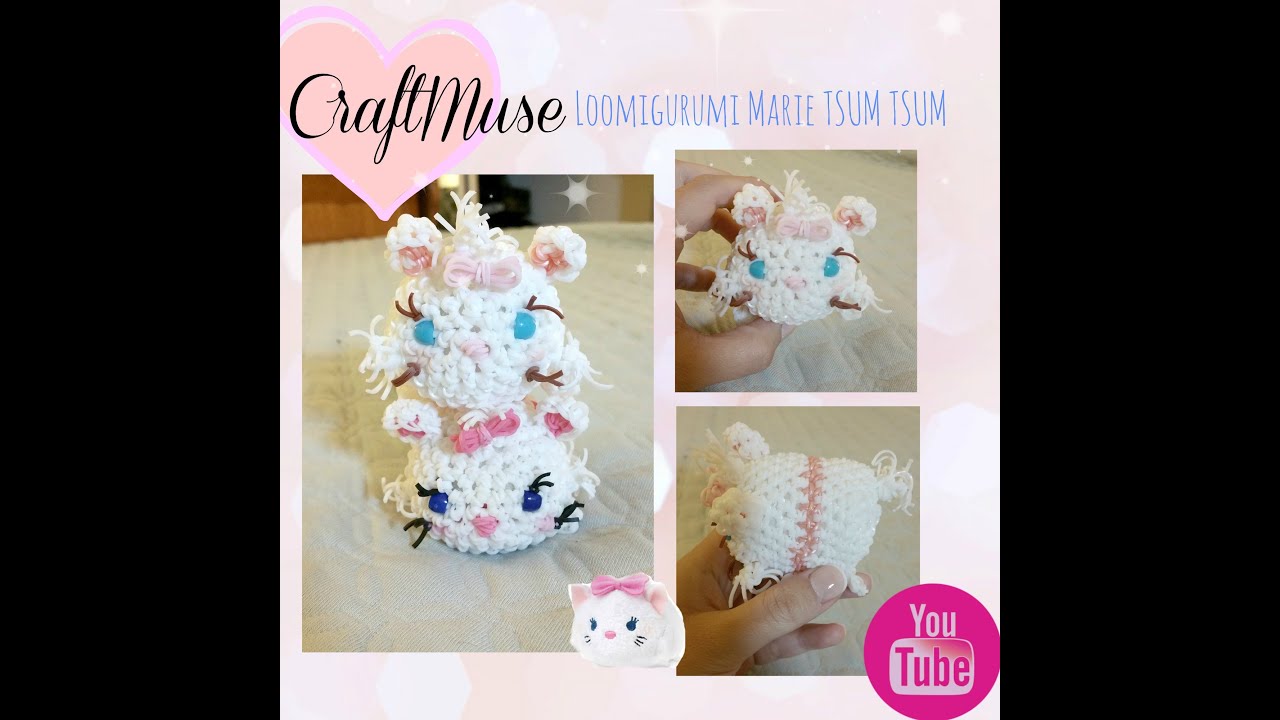 Rainbow Loom Loomigurumi Marie (Inspired by TSUM TSUM)