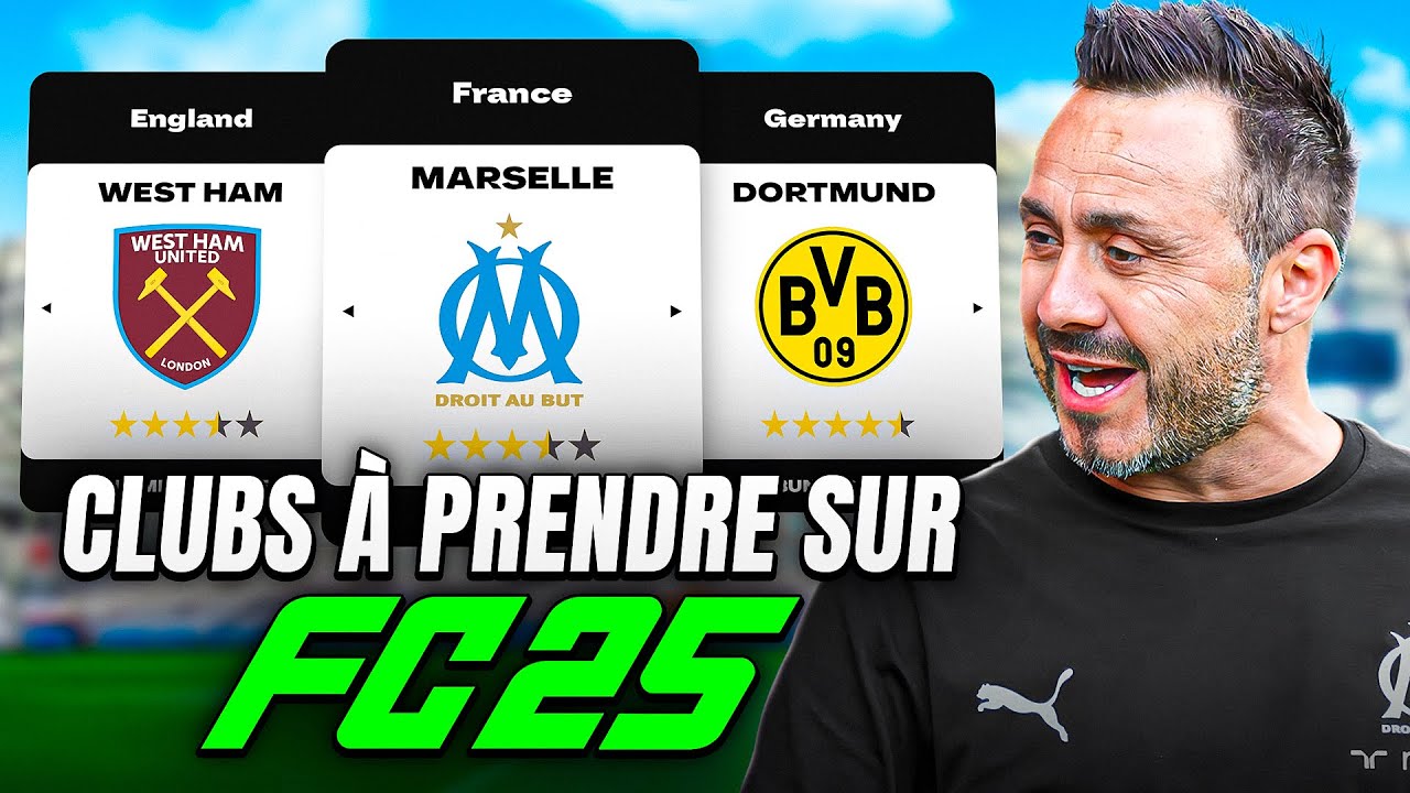 7 CLUBS À PRENDRE ABSOLUMENT EN CARRIÈRE MANAGER SUR FC 25 !