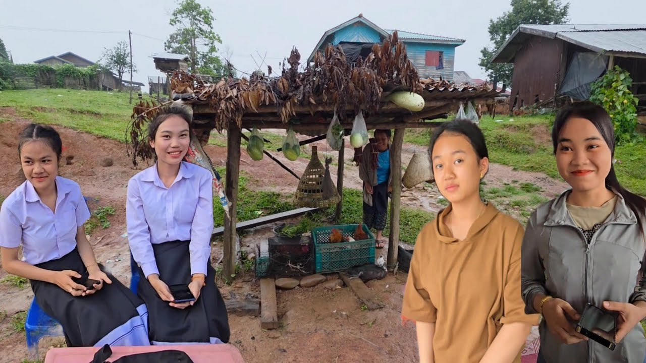 #เที่ยวลาวใต้ #บรรยากาศการเดินทาง #วิถีชาวบ้าน เมืองตะโอ้ย #แขวงสาละวัน #สปปลาว #สาวลาว น่ารัก