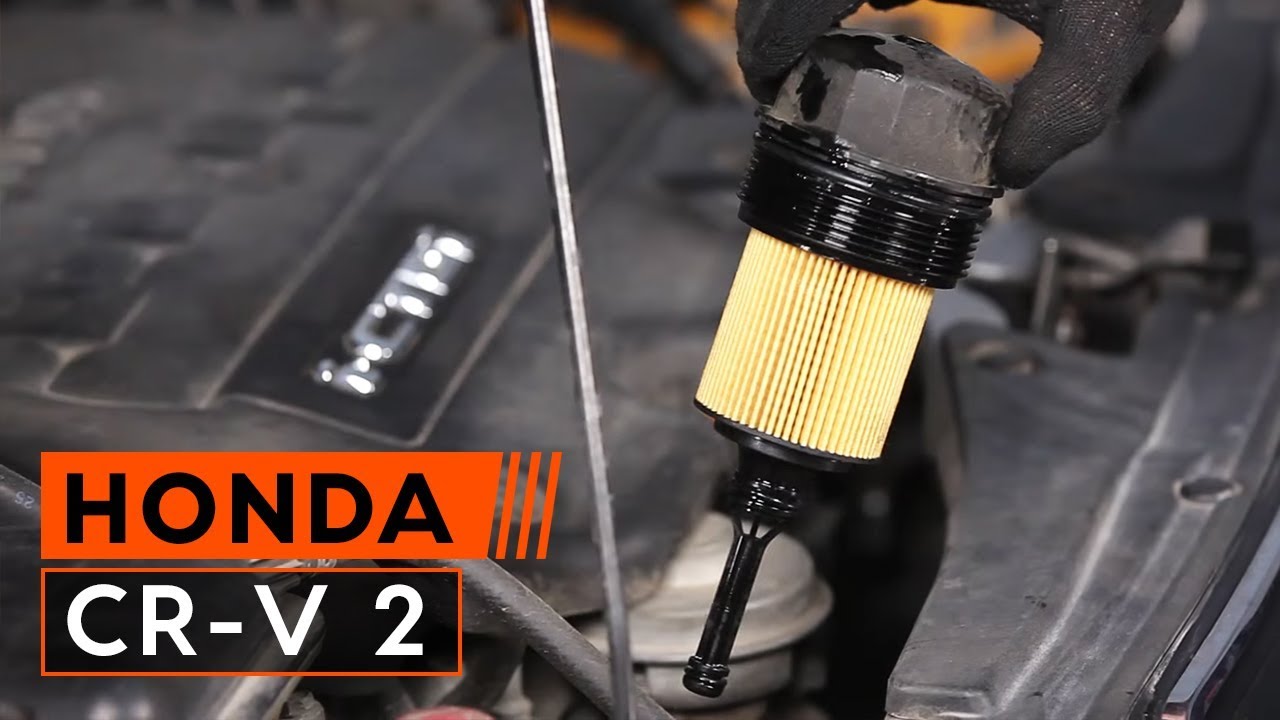 How to change Engine Oil and Oil filter on HONDA CR-V 2 TUTORIAL | AUTODOC