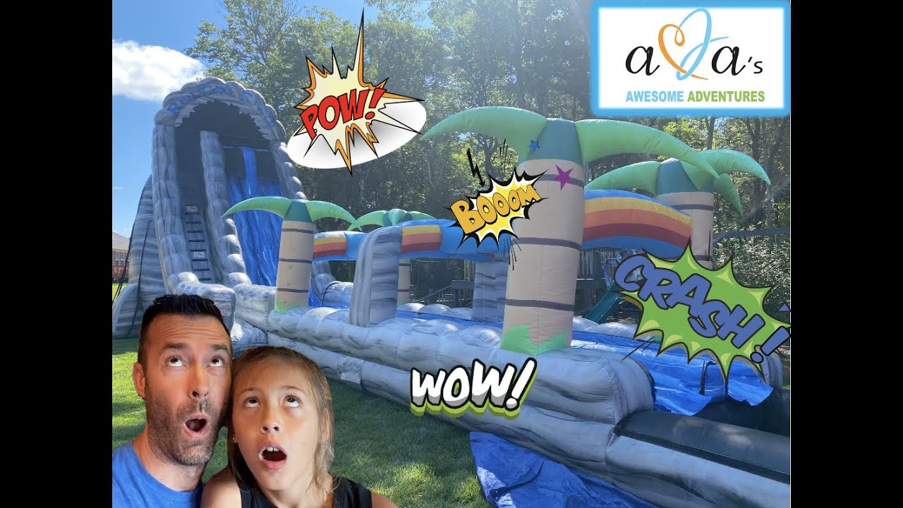 World's Biggest Backyard Waterslide Party!! Bigger than ever before!
