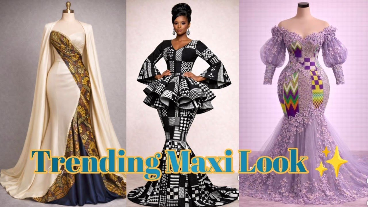 Trending African Maxi Styles 💃 | Elegant & Colorful Fashion Vlog #maxidress #boldprints #partywear 