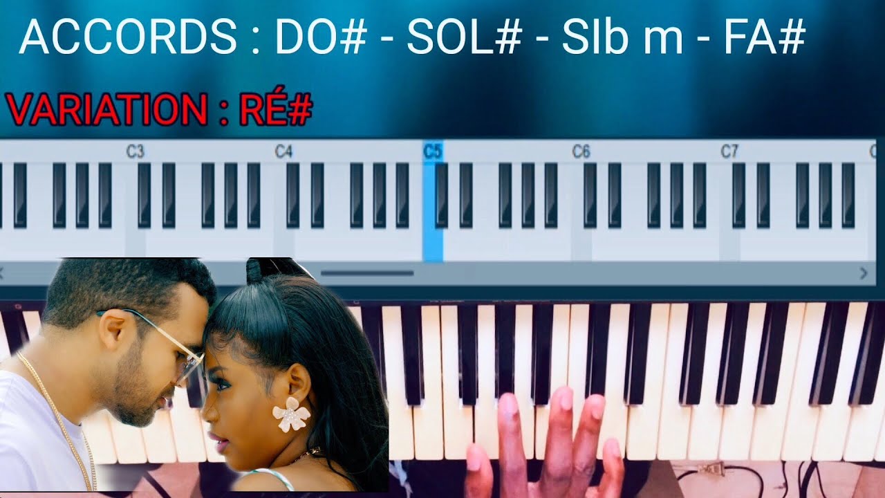 KAI (Richard Cavé) Ft BEDJINE - Koupab (Piano Tuto Solo)