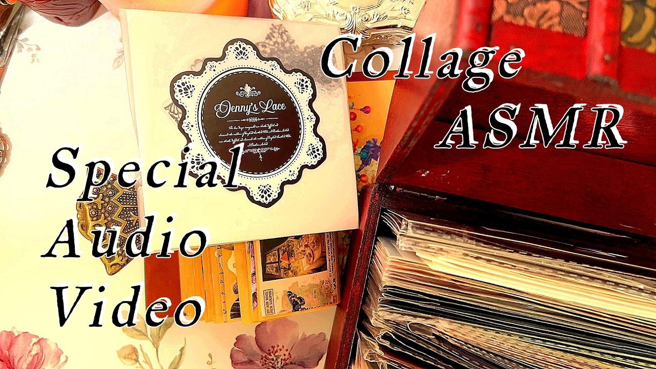 455 紫薔薇とドレスの婦人、🌹👒✨asmr・scrapbooking・journaling・vintagenote・collagenote・decorativenote💎