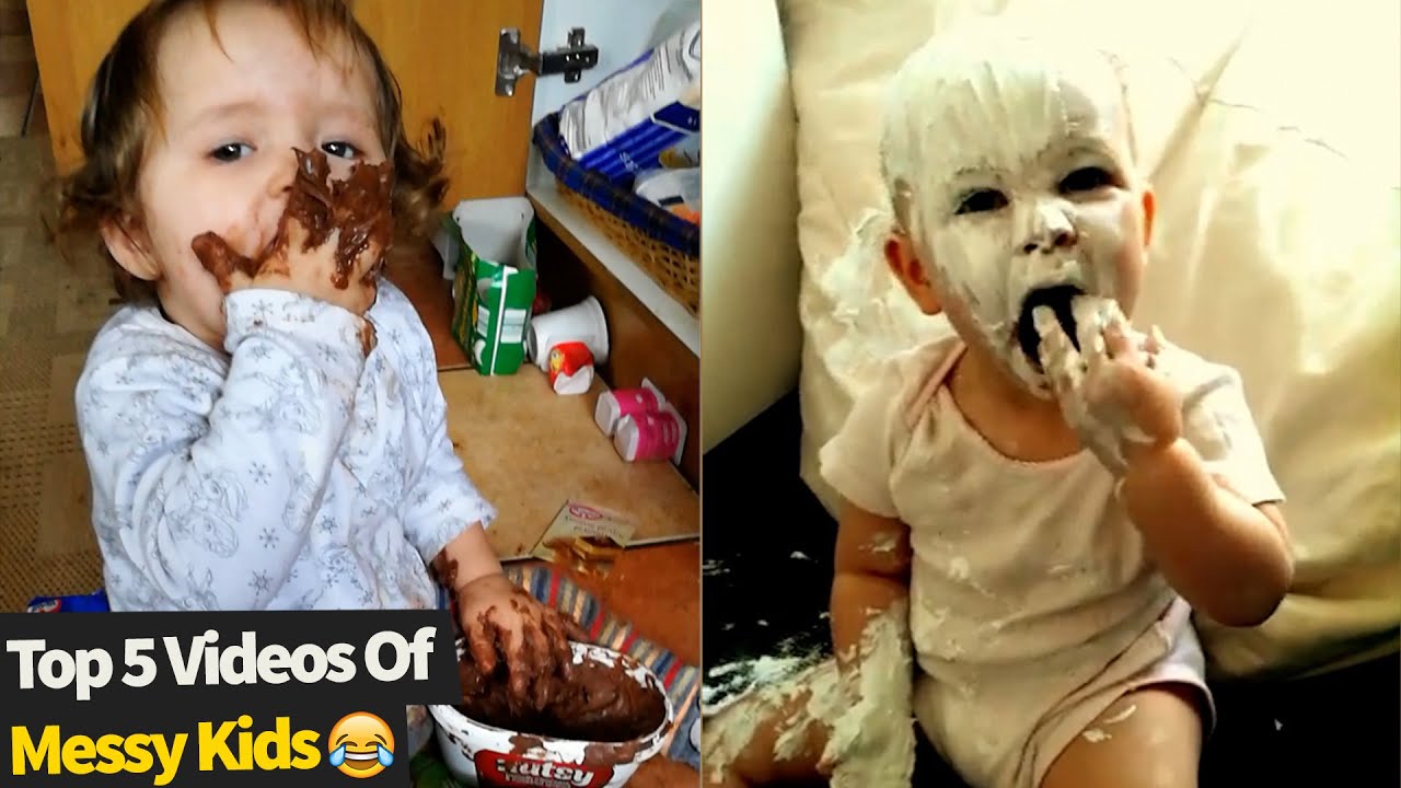 Top 5 Messy Kids! These kids caught being up to no good! 😂