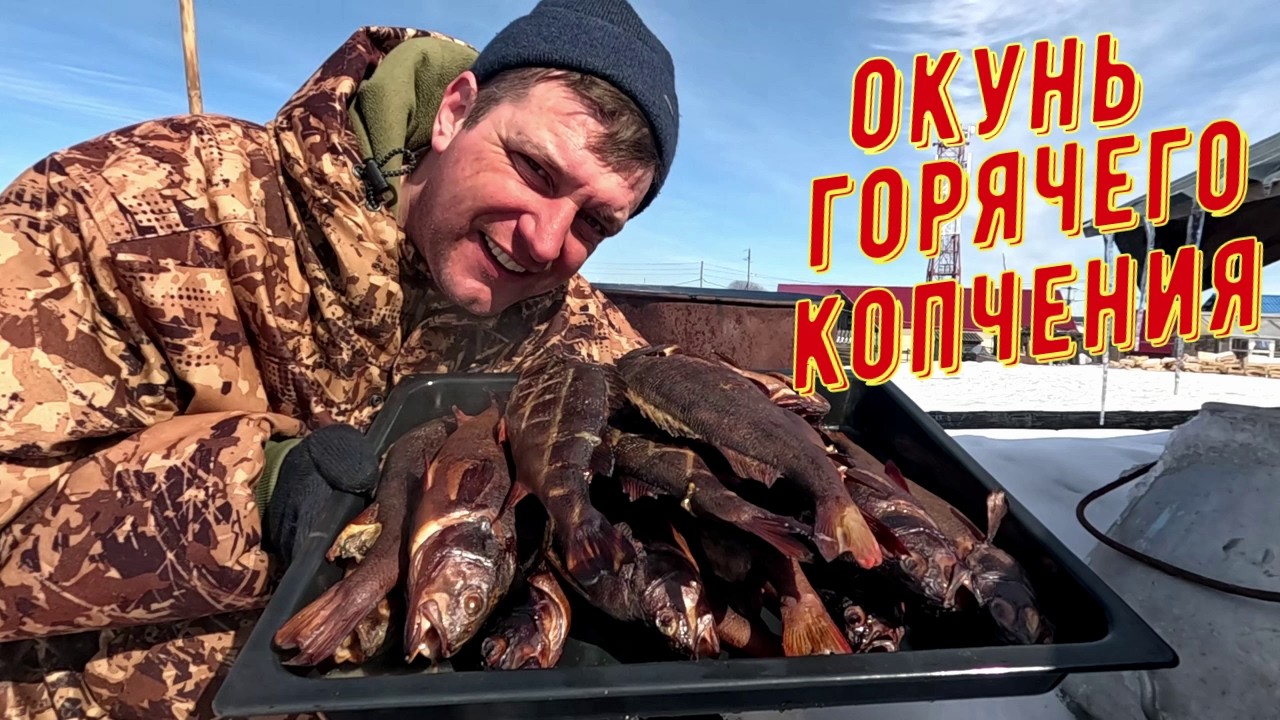 Окунь горячего копчения - легко и просто. Сам наловил, сам покоптил, сам раздал.