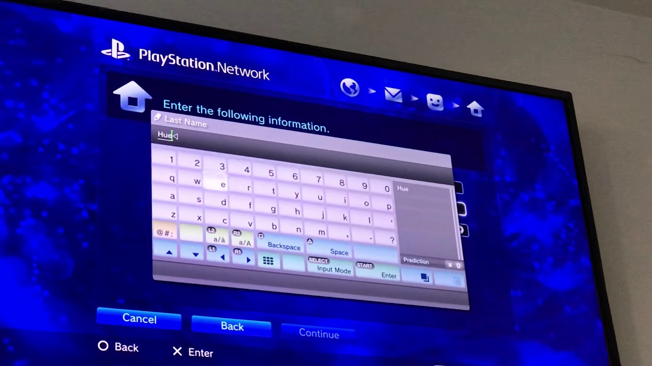 I sign into the PlayStation Network on PS3 :)