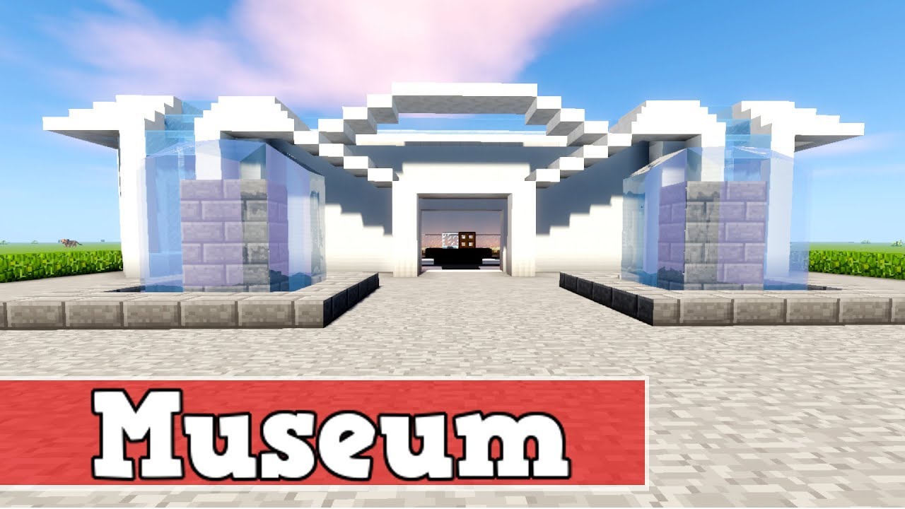 Wie baut man ein Museum in Minecraft | Minecraft Deutsch Museum Bauen Tutorial