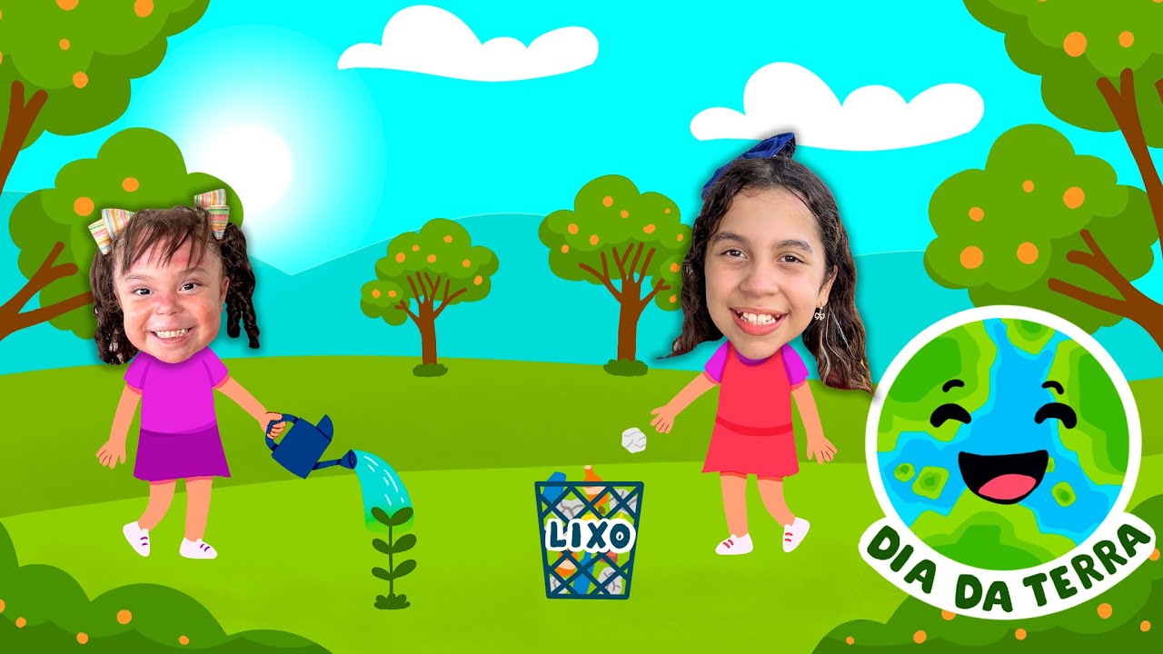 Sarah de Araújo e Eloah ensinam a importância de cuidar da terra ♻️ Dia da Terra 🌎