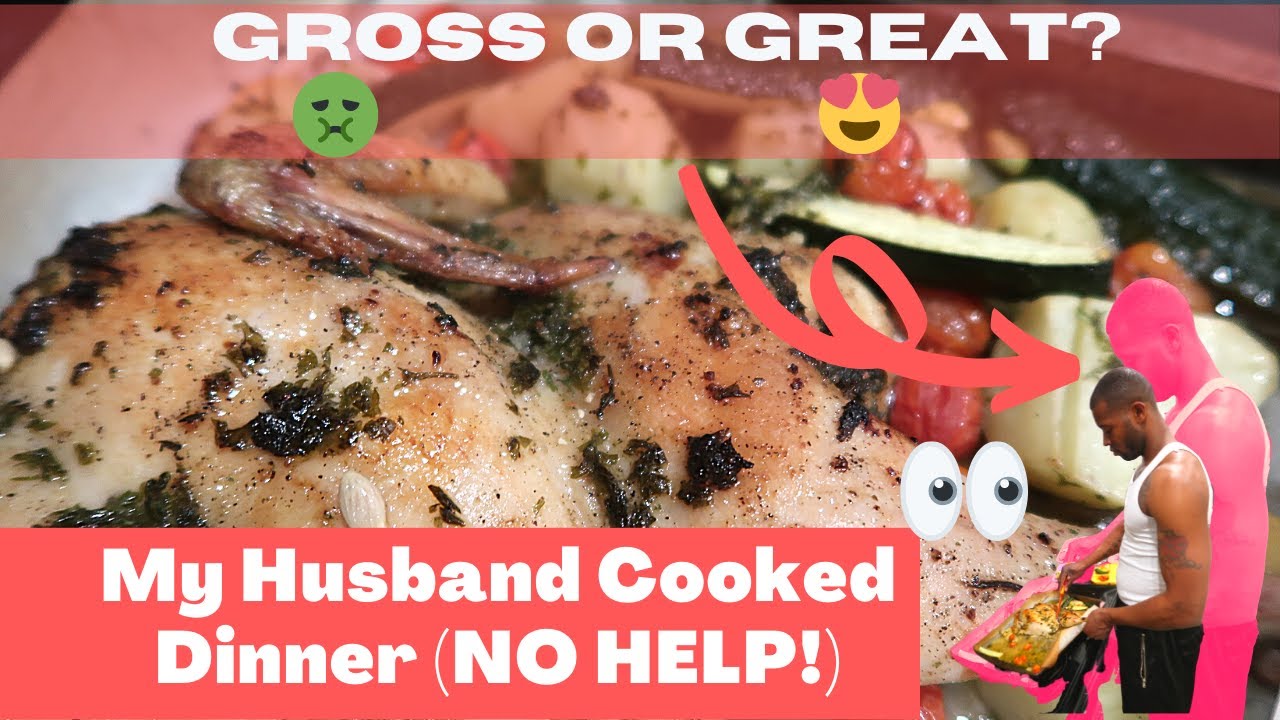 HUSBAND COOKING FOR WIFE // By Himself // GROSS OR GREAT // Natasha Estelle