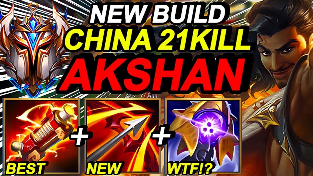 Wild Rift China Akshan Mid - 1vs9 Solo Carry - Challenger Rank Gameplay - Best Build Runes