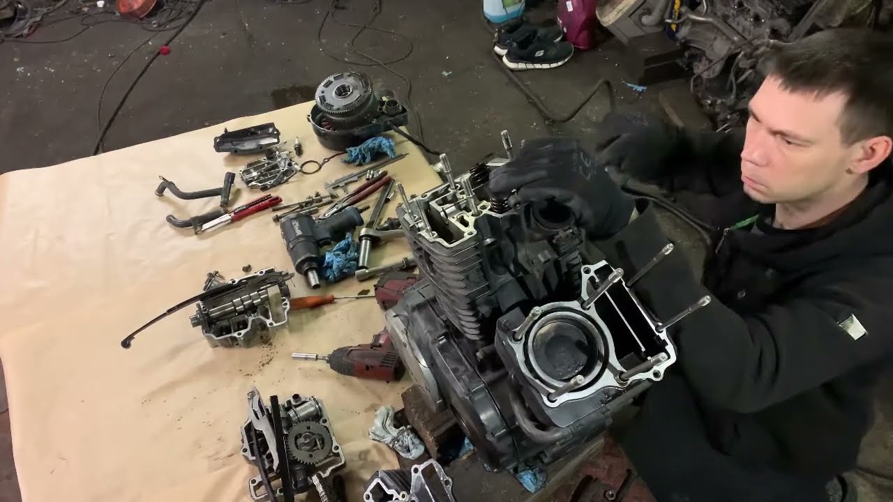 1985 honda shadow motor repair(Part 1)