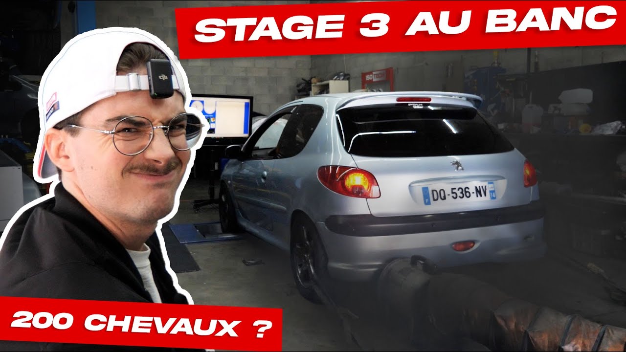JE PASSE MA 206 HDI STAGE 3 AU BANC !
