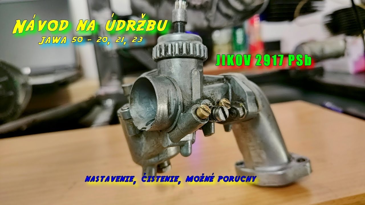JAWA 50 - Návod na údržbu karburátora // nastavenie, čistenie a možné poruchy