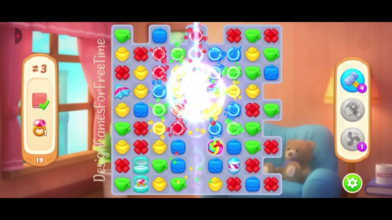 Design Diary - Offline Games - Level 19 gameplay match 3 puzzle decor design build casual game 