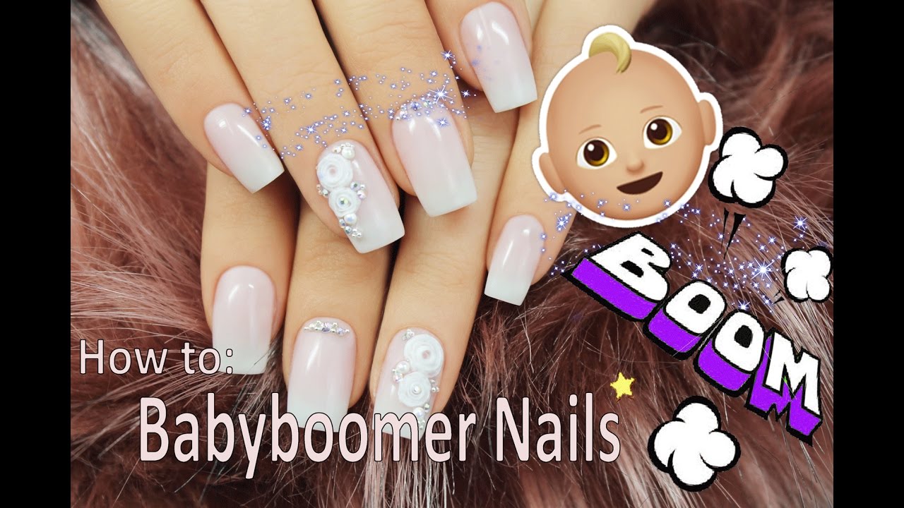 Babyboomer Nails mit Gel & 4D Rose | Trendnails