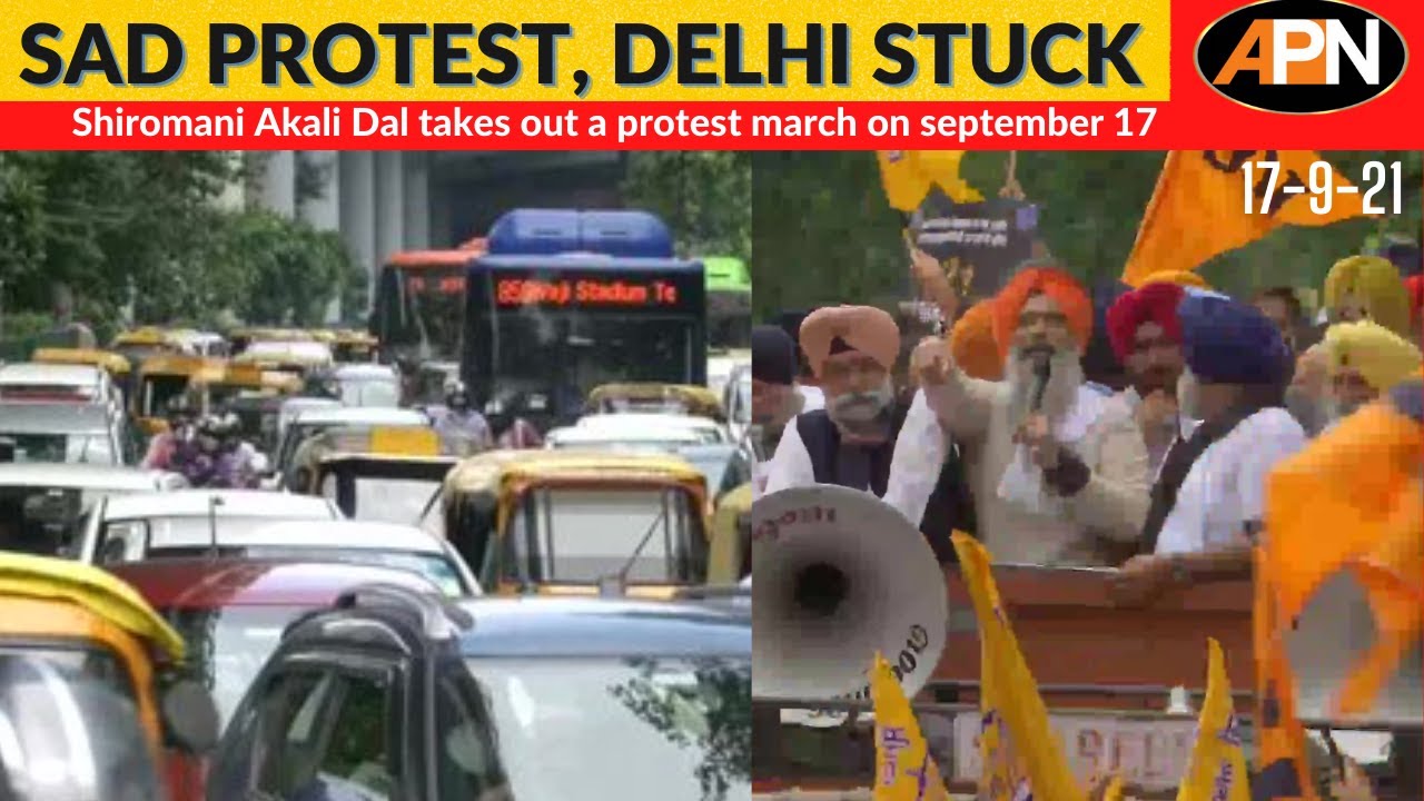 Delhi Faces Massive Traffic Stuck Ahead Of Protest By Shiromani Akali Dal - Delhi News