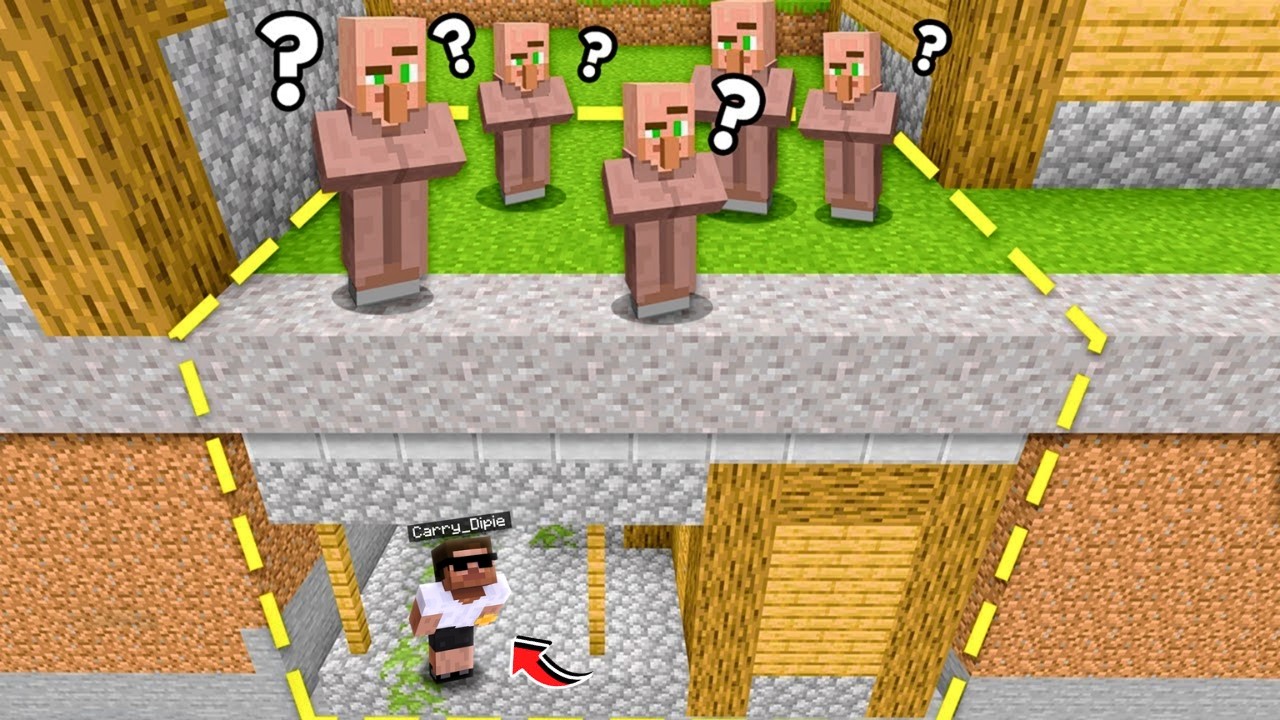 I Made A Secret House Under the Village to Troll the Villagers🤫